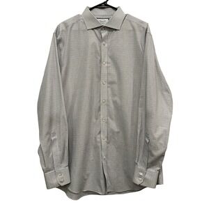 Charles Tyrwhitt Slim Fit Non Iron Check Dress Shirt Mens 17 36